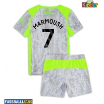 Manchester City Omar Marmoush #7 3rd trikot Kinder 2025-26 Kurzarm (+ Kurze Hosen)